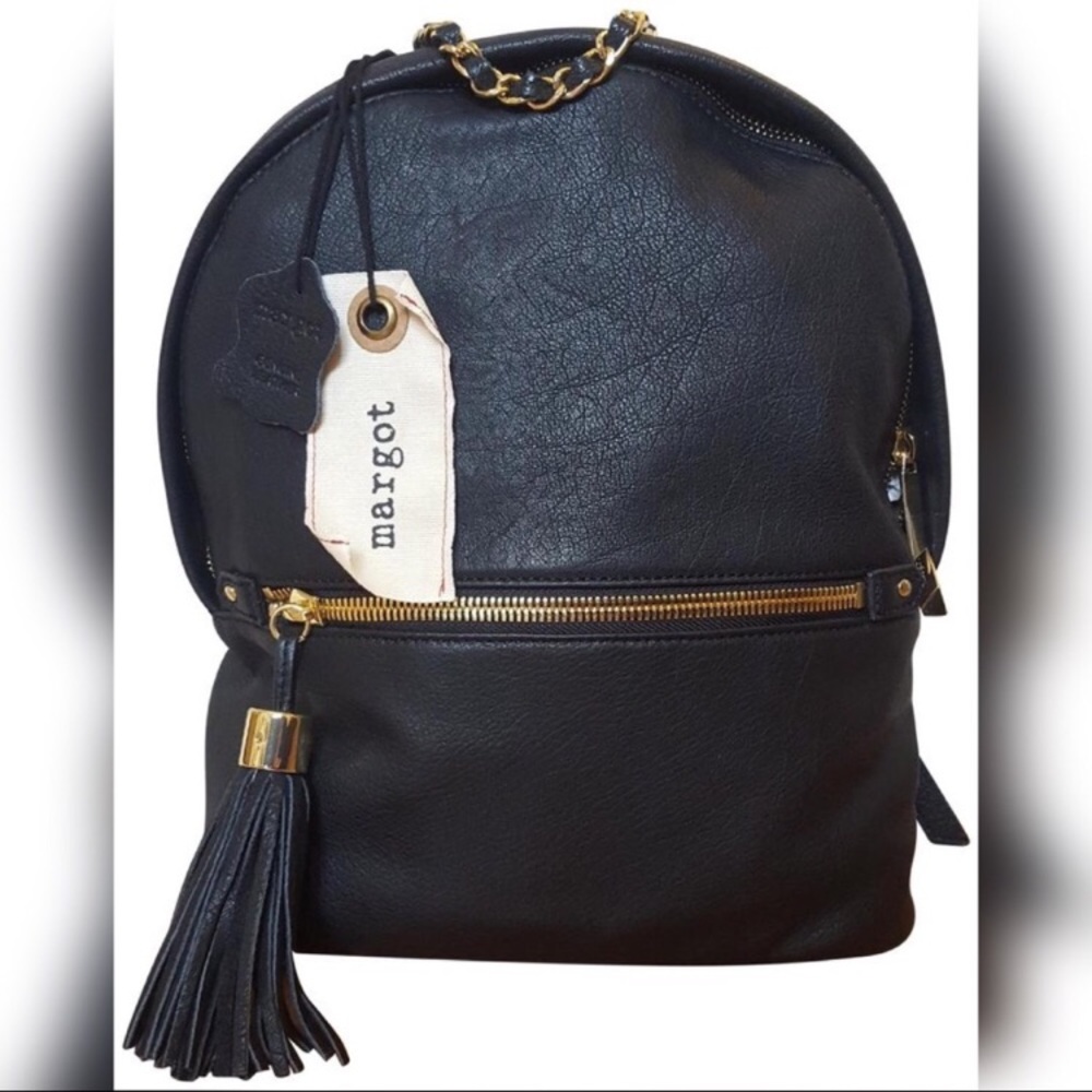 LIKE NEW Margot genuine leather backpack bag purse - Picture 3 of 9